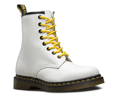 1460 White Smooth Dr. Marten 8 Eye Boots