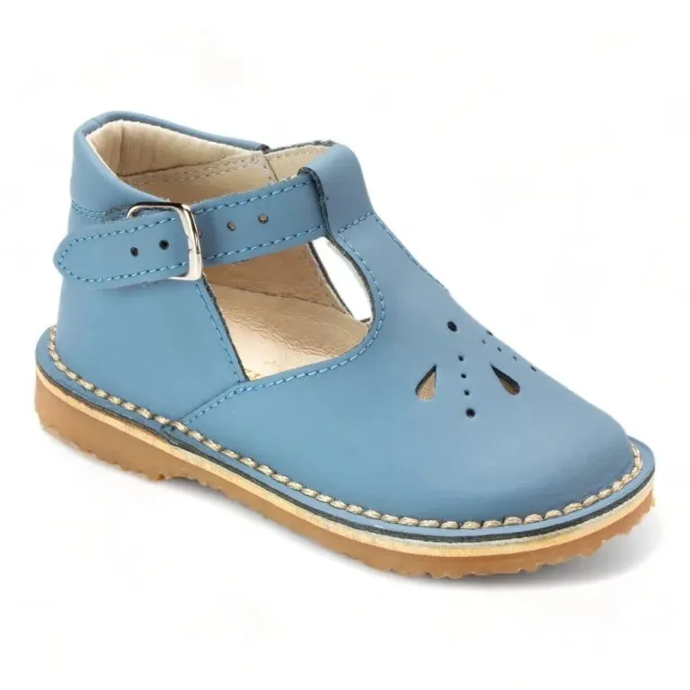 7151 - Blue Sahara Leather Strap for Toddler/Girl by London Kids