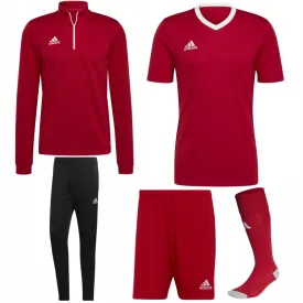 ADIDAS ENTRADA 22 TRAINING BUNDLE TEAM POWER RED