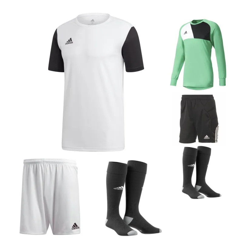 ADIDAS ESTRO 19 SS KIT BUNDLE WHITE