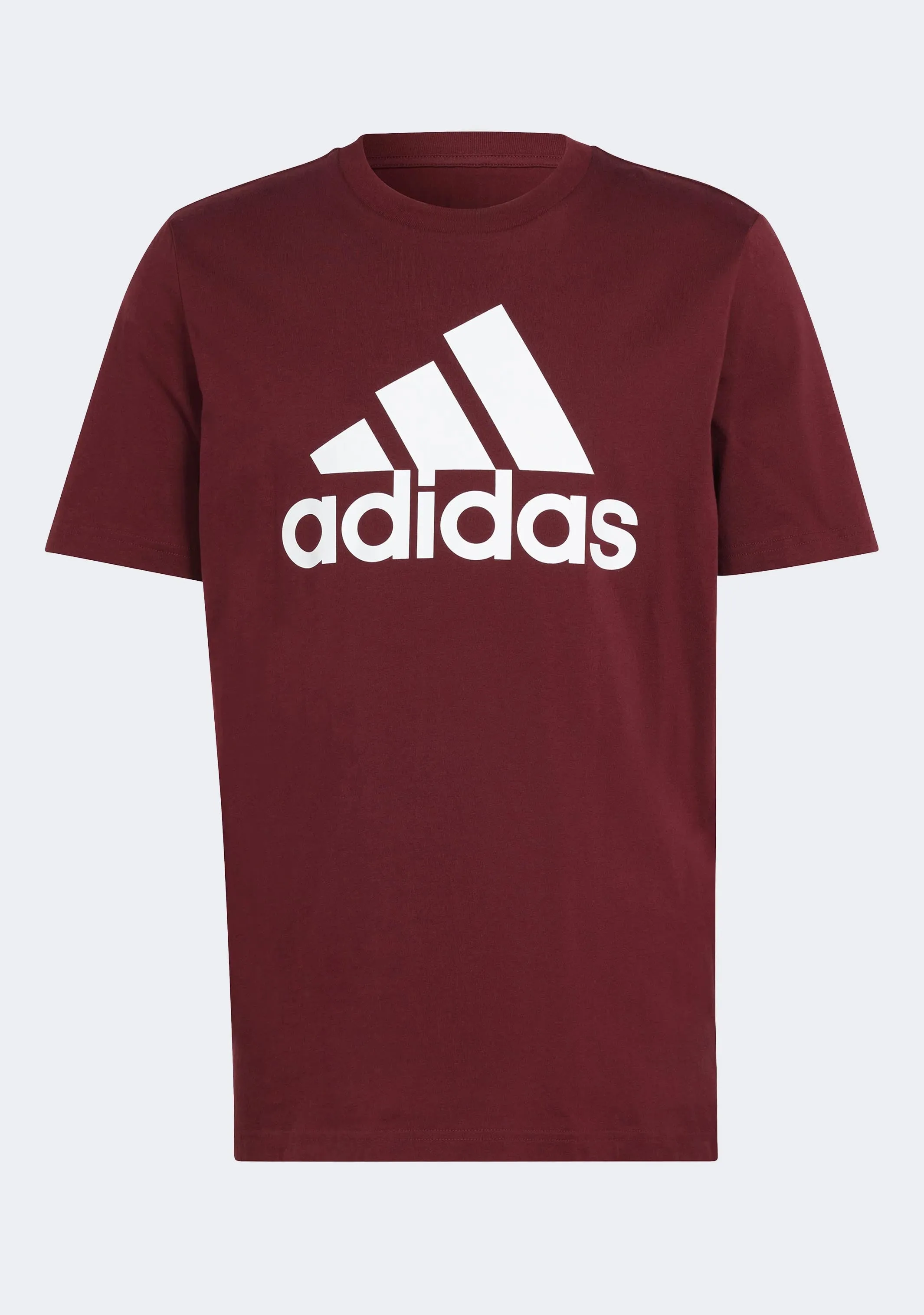 Adidas Men's Essentials Single Jersey Big Logo Tee Burgundy