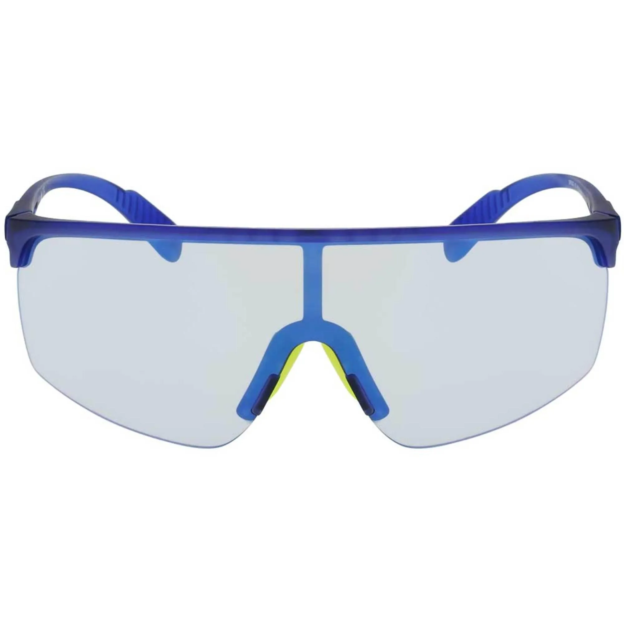 Adidas Men's Sunglasses - Matte Blue Shield Frame Mirrored Lens | ADIDAS SP0005 91X