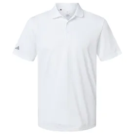 Adidas Men's White Basic Sport Polo