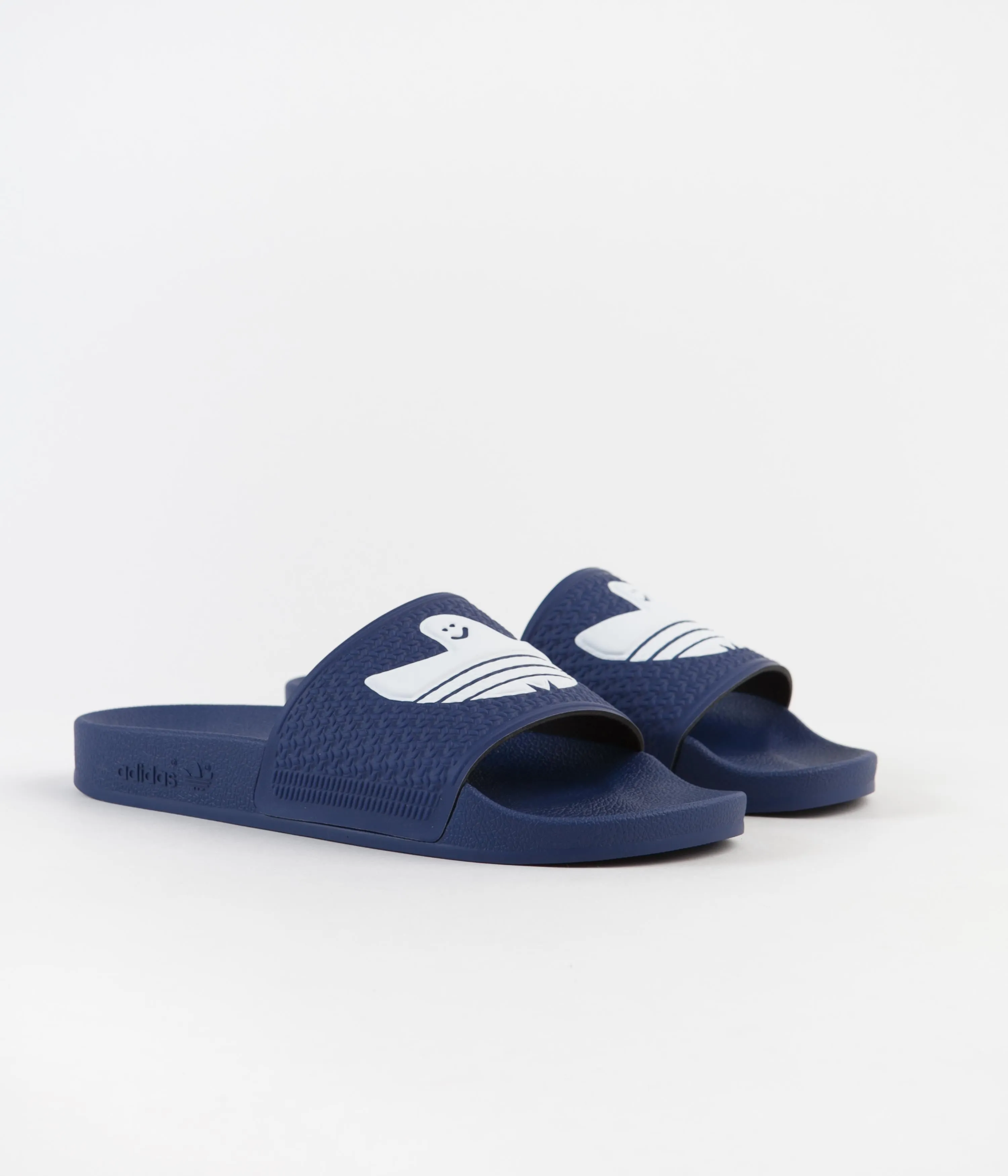 Adidas Shmoofoil Slides - Victory Blue / FTWR White / Victory Blue