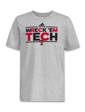 Adidas Texas Tech "Candy Wreck Em Tech" 2024 Youth Short Sleeve T-Shirt