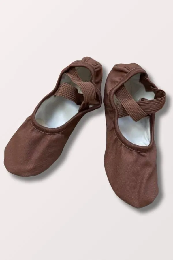 Adult Hanami Stretch Canvas Ballet Shoes - Mocha