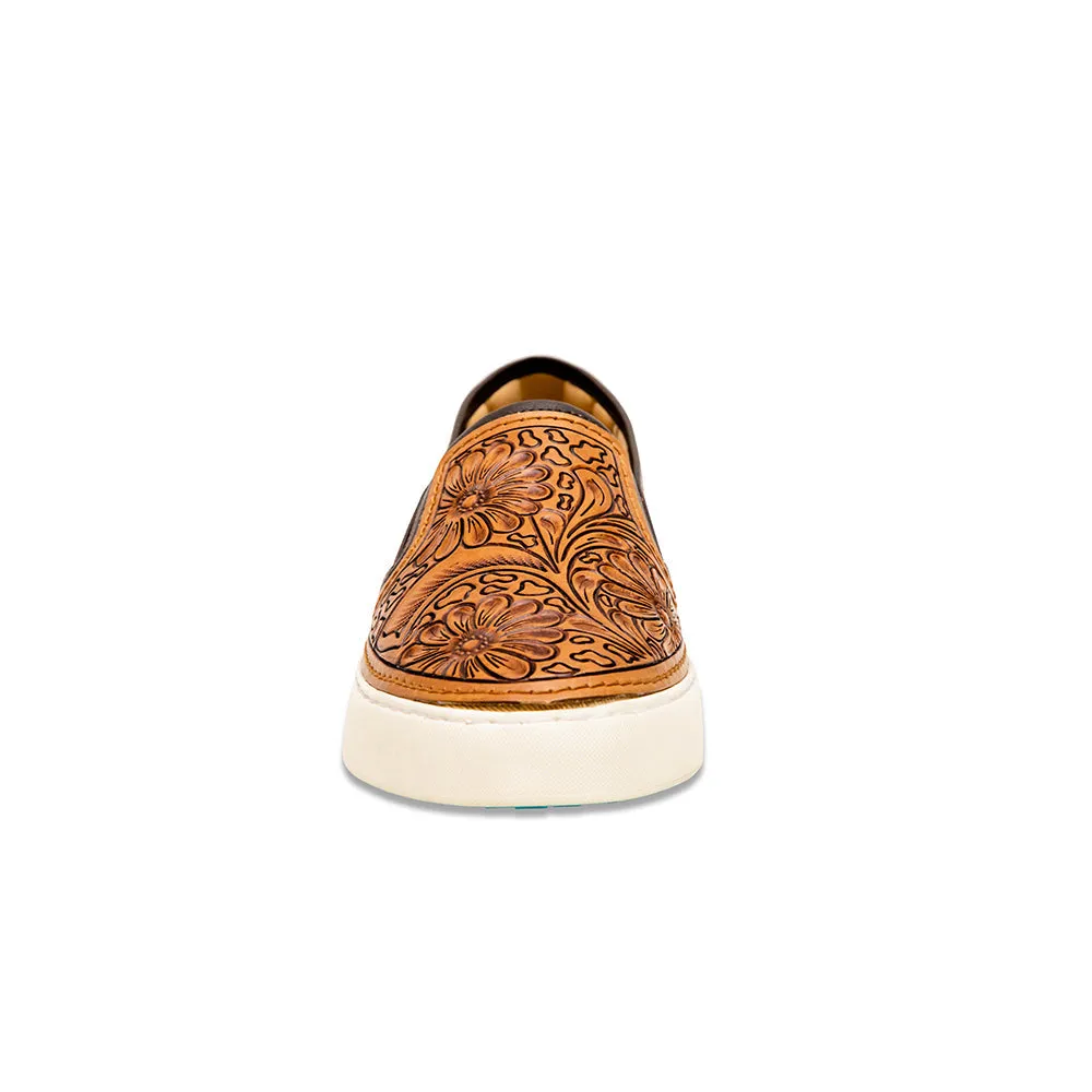 Argun Western Hand-Tooled Sneakers