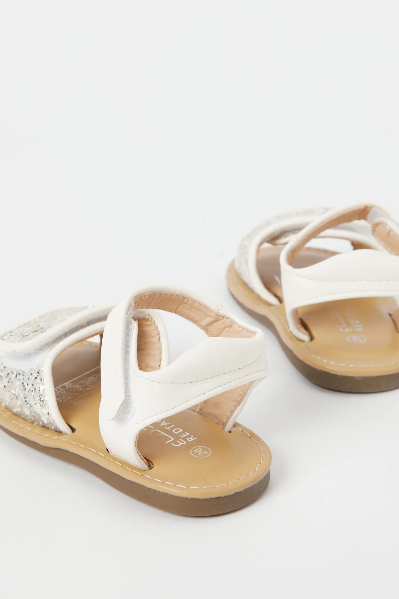 Baby Girls Cream Glitter Sandal