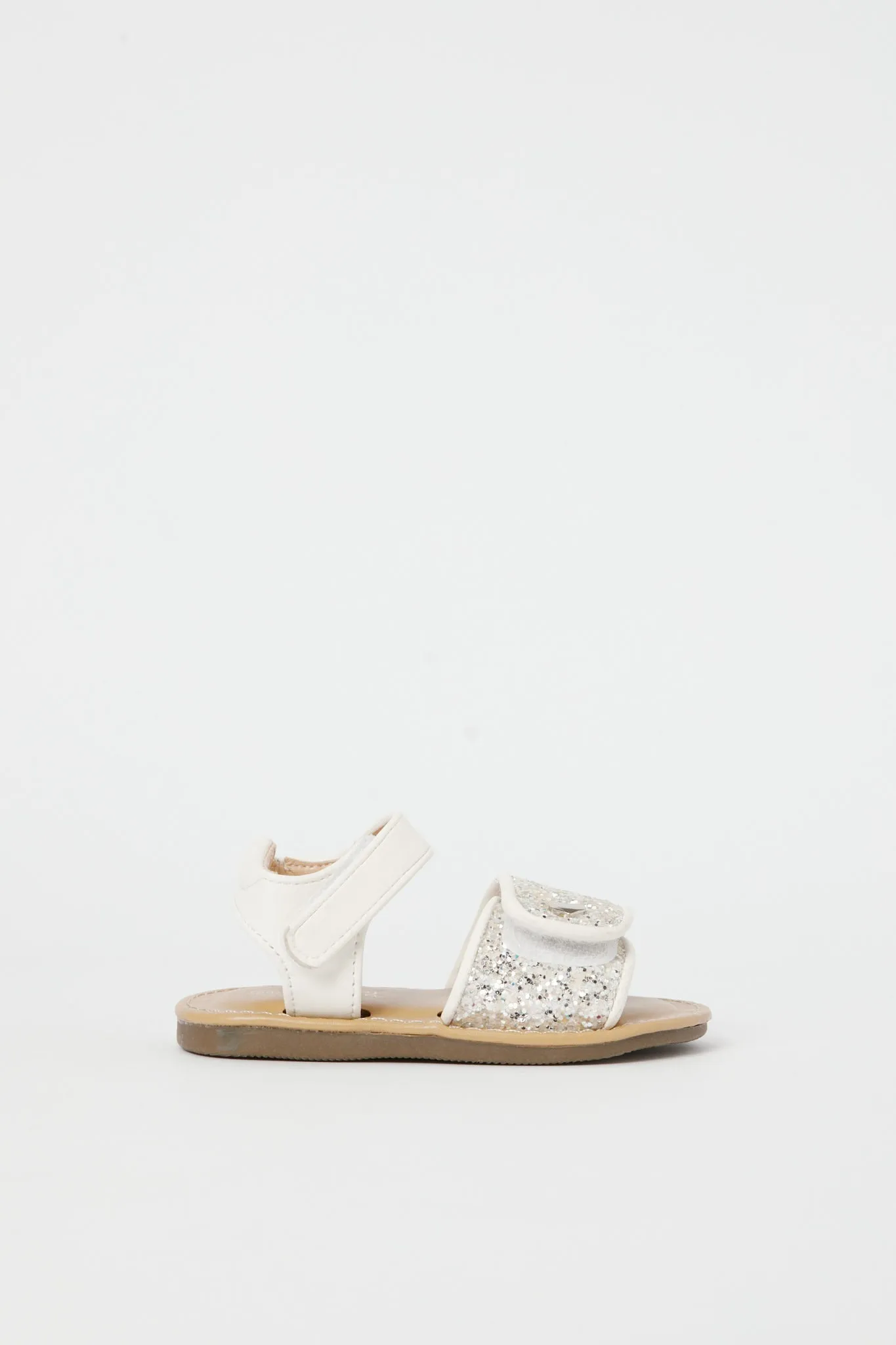 Baby Girls Cream Glitter Sandal