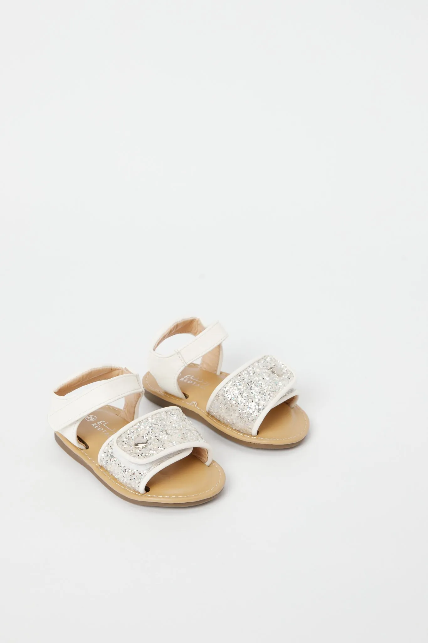 Baby Girls Cream Glitter Sandal