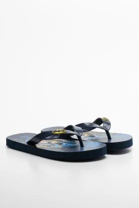 Batman Flip Flop Navy