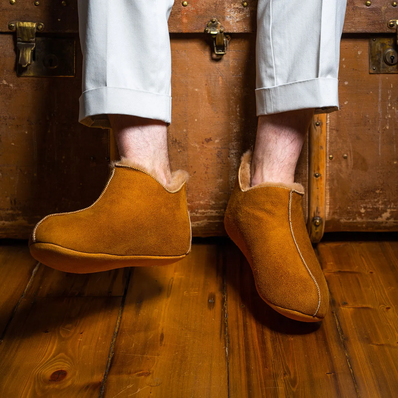 Berit Sheepskin Slippers - Chestnut