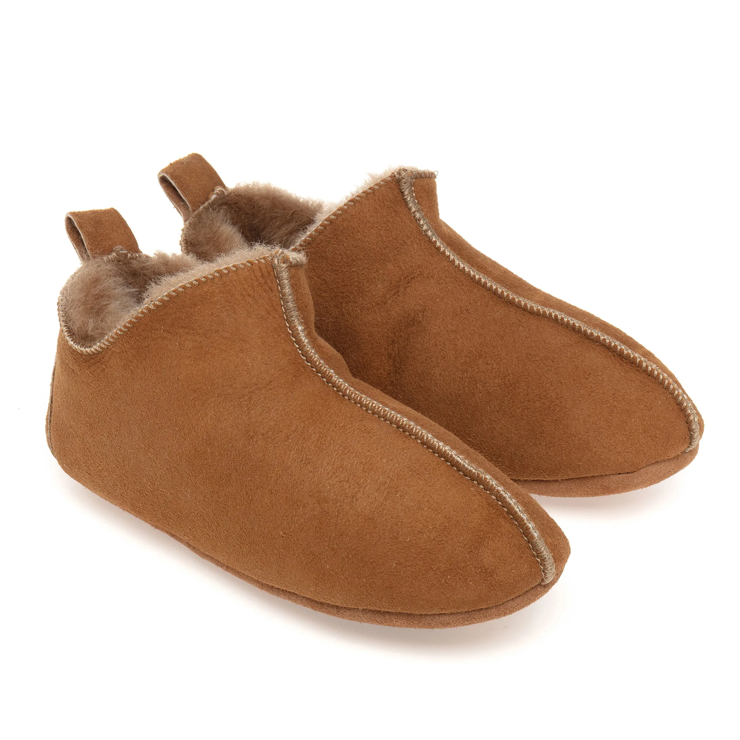 Berit Sheepskin Slippers - Chestnut