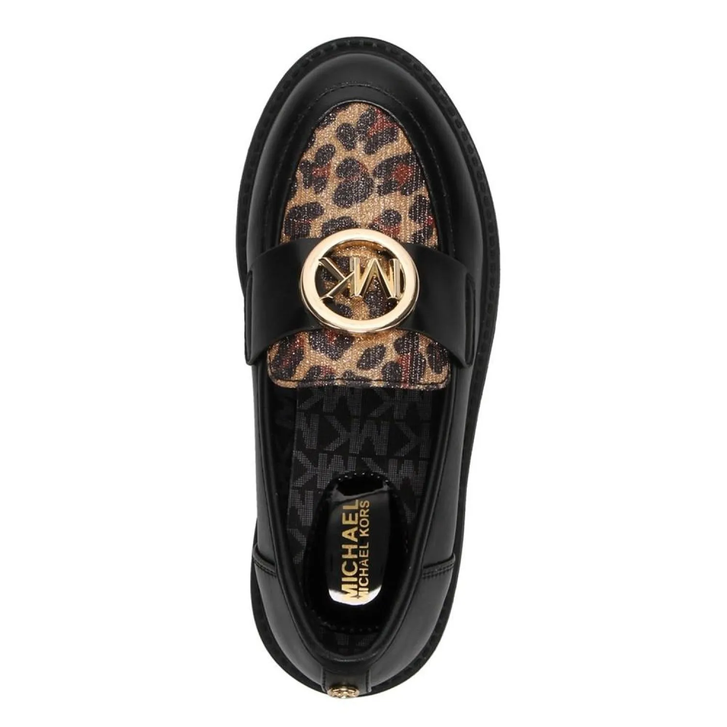 Big Girls Madeline Penny Leopard Print Detail Loafers