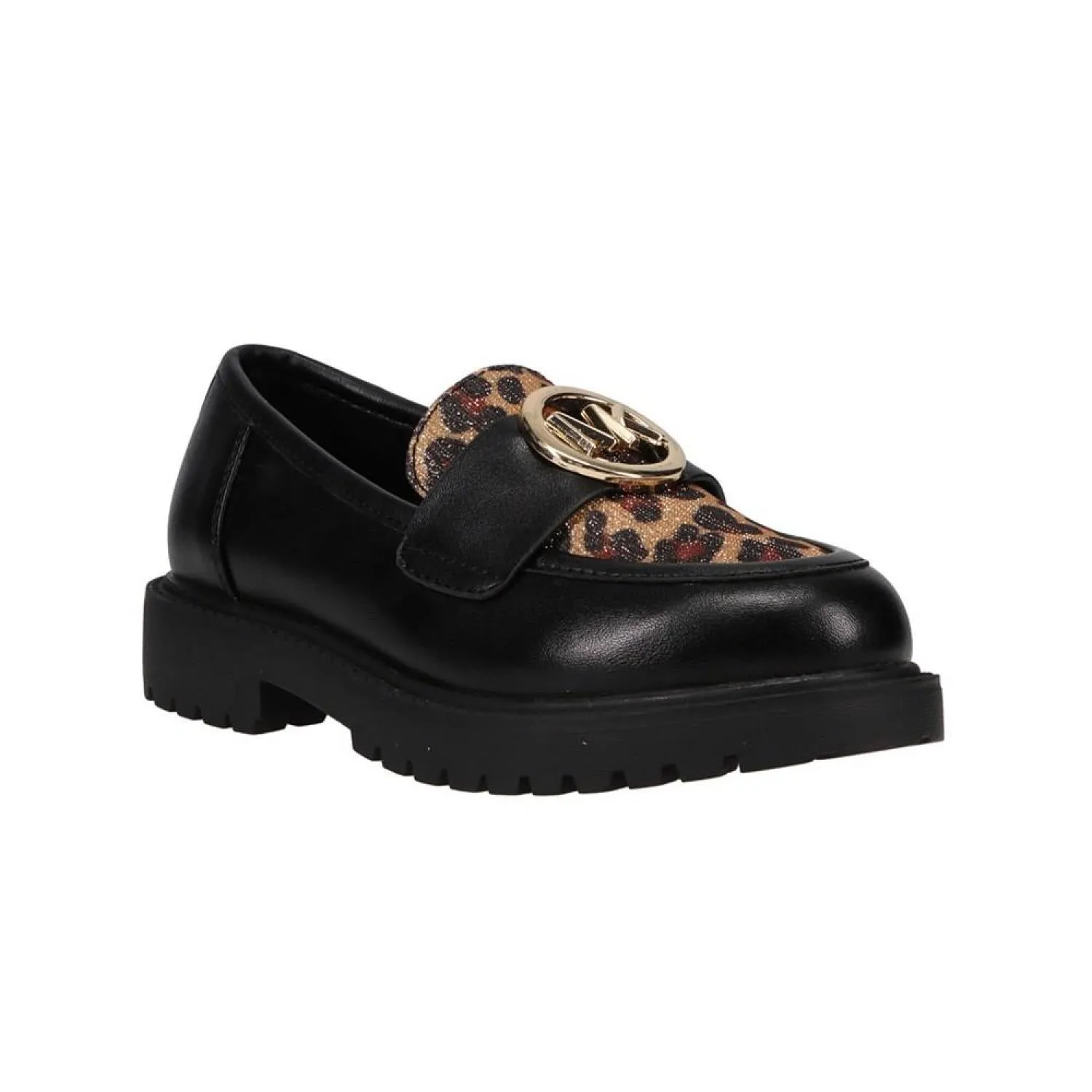 Big Girls Madeline Penny Leopard Print Detail Loafers