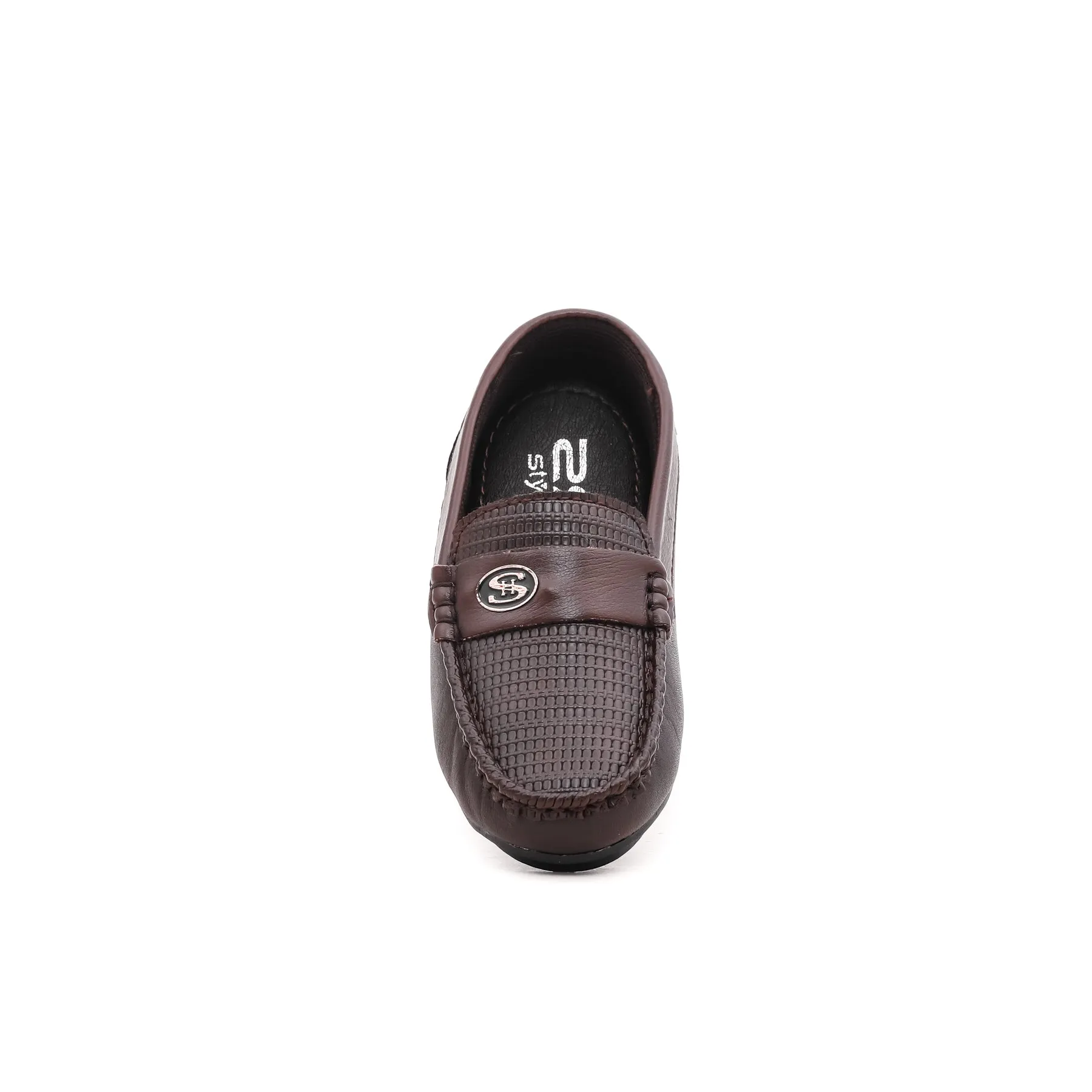 Boys Coffee Formal Moccasins KD0510