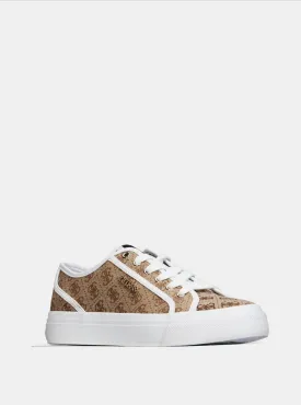 Brown Logo Jelexa Low Top Sneakers