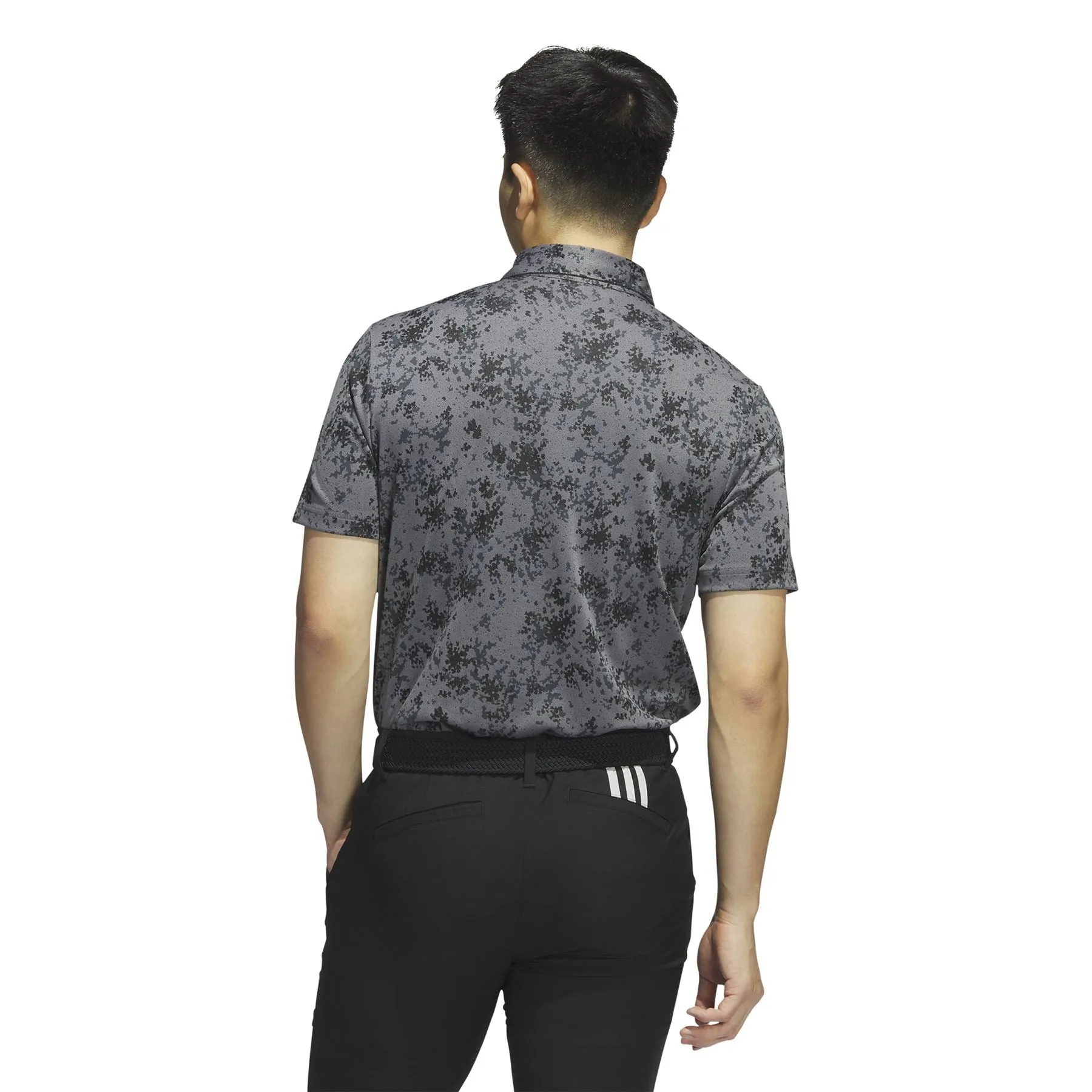 Burst Jacquard Polo Black - AW23