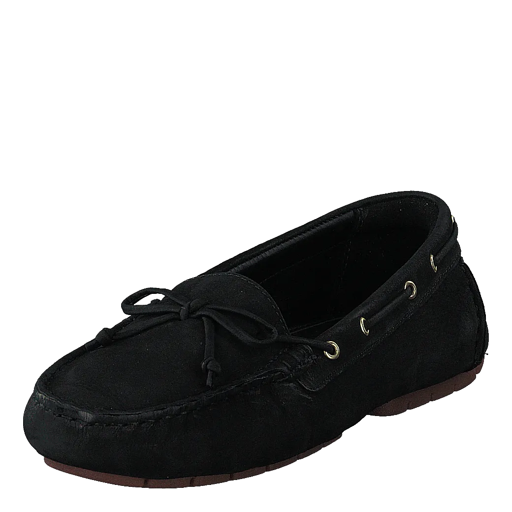 C Mocc Boat2 Black Nubuck