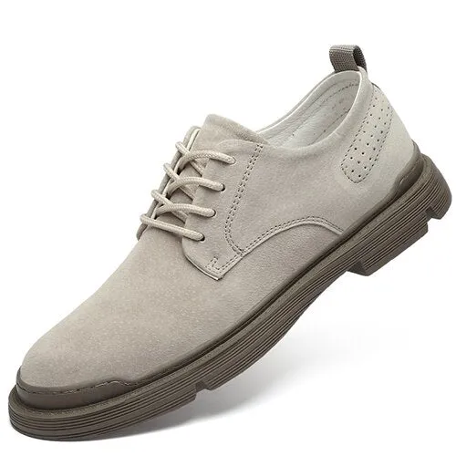 Casual Genuine Leather Men Shoes Breathable Suede Leather Men Oxfords Shoes Hot Sale Flats Man Footwear