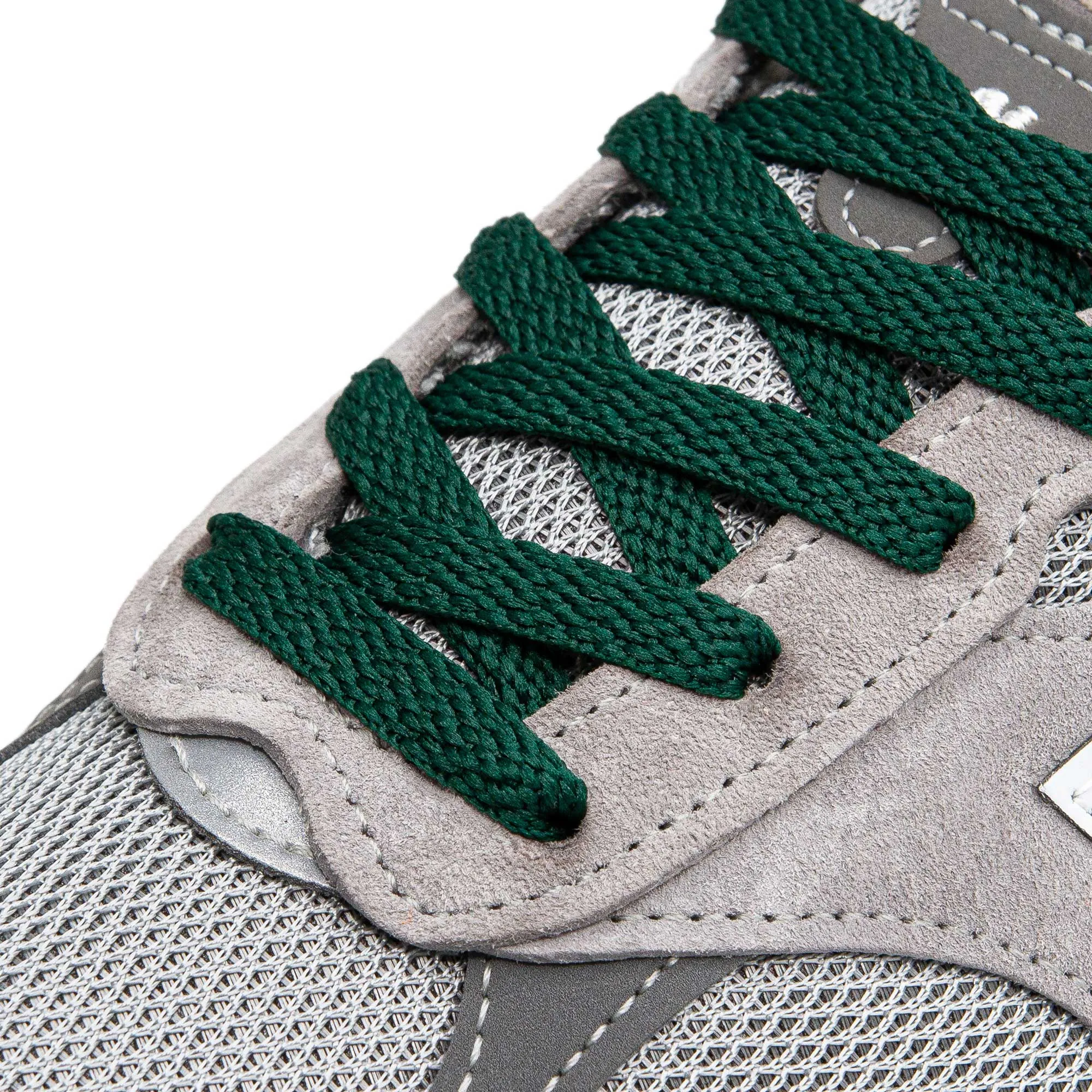 Dark Green Flat Shoe Laces