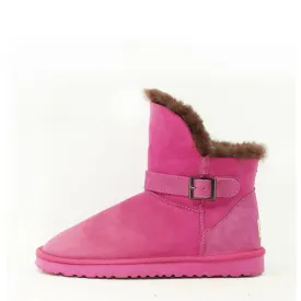 Ever Buckle Short Boots - Rose