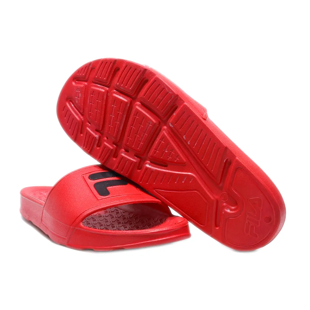 Fila Sliders Rubber Red Colour For Women