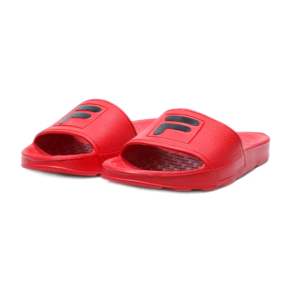 Fila Sliders Rubber Red Colour For Women