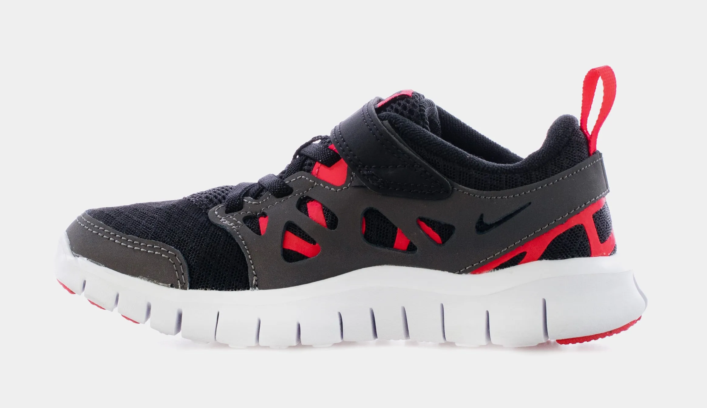 Free Run 2 Preschool Running Shoes (Black/Red)