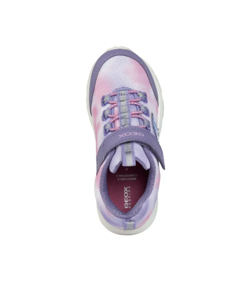 Geox Girls Purple Marble Effect New Torque Runner J258HA