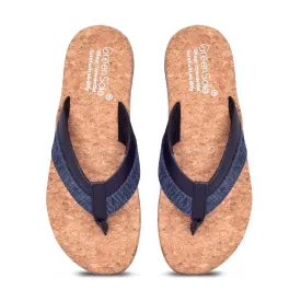 GREENSOLE  ROYAL ROSE  UNISEX SLIPPERS - NAVYBLUE