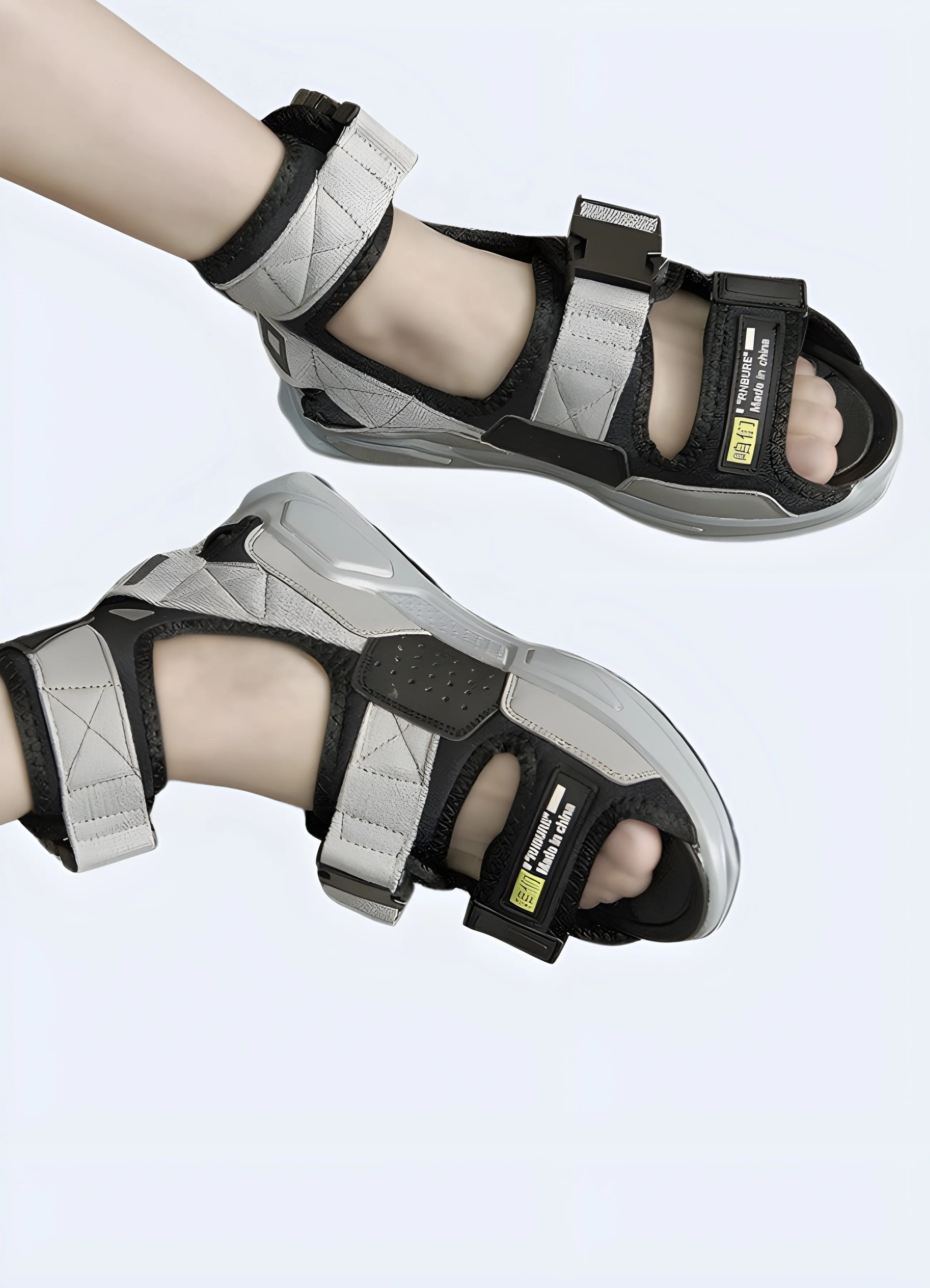 Grey Techwear Sandals