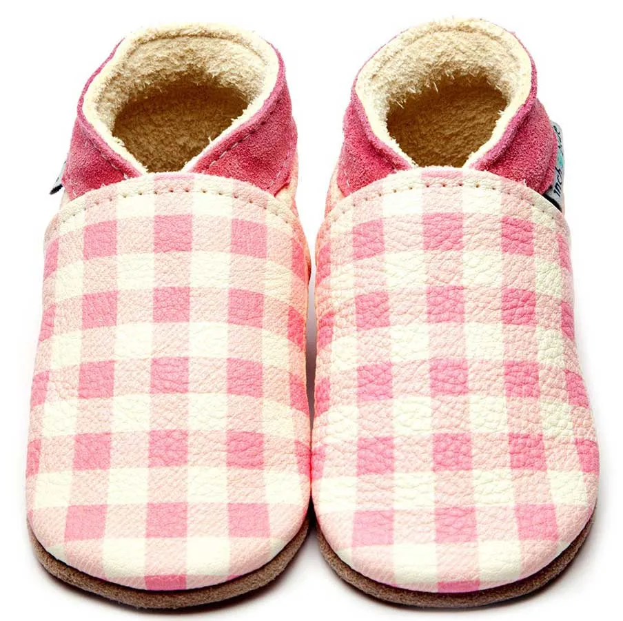 Inch Blue Pink Gingham Shoes