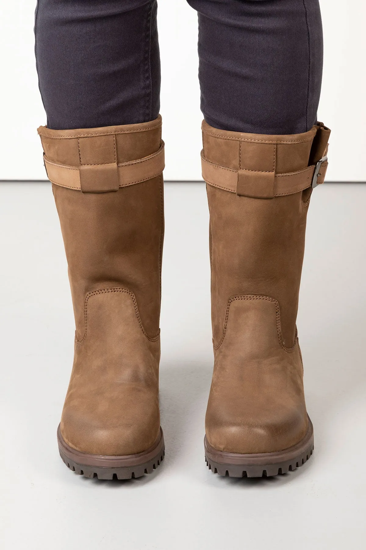 Ladies Short Leather Boots - Whenby