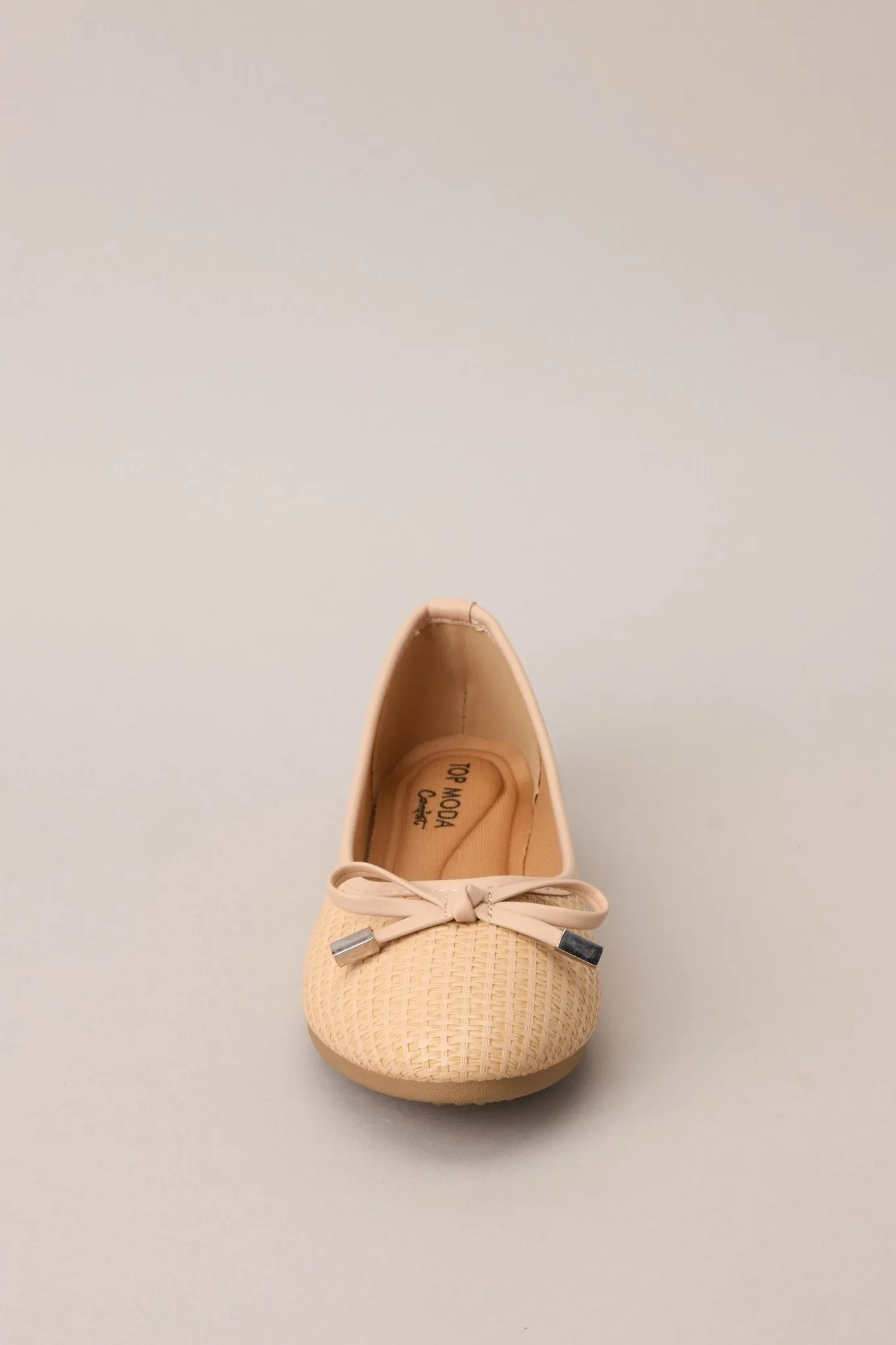 Love And Laughter Beige Ballet Flats