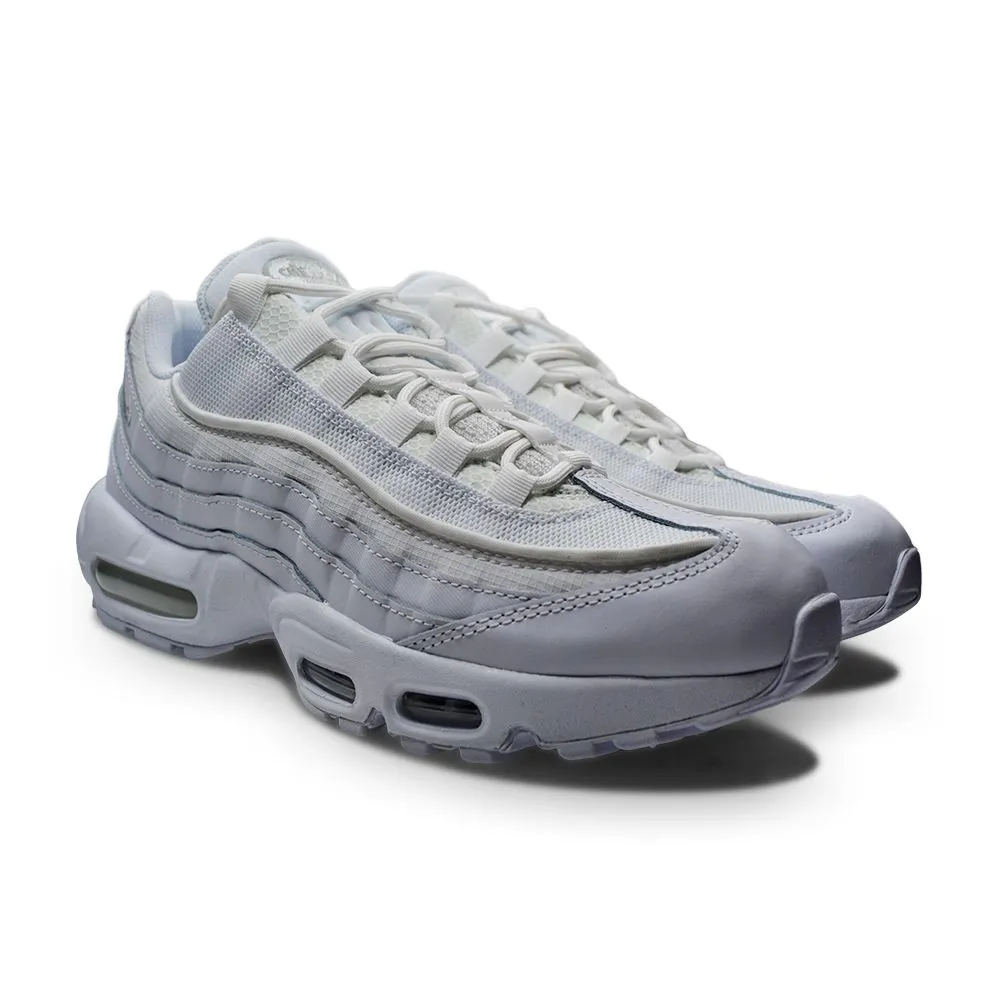 Mens Nike Air Max 95 Essential - CT1268 100 - White White Grey Fog