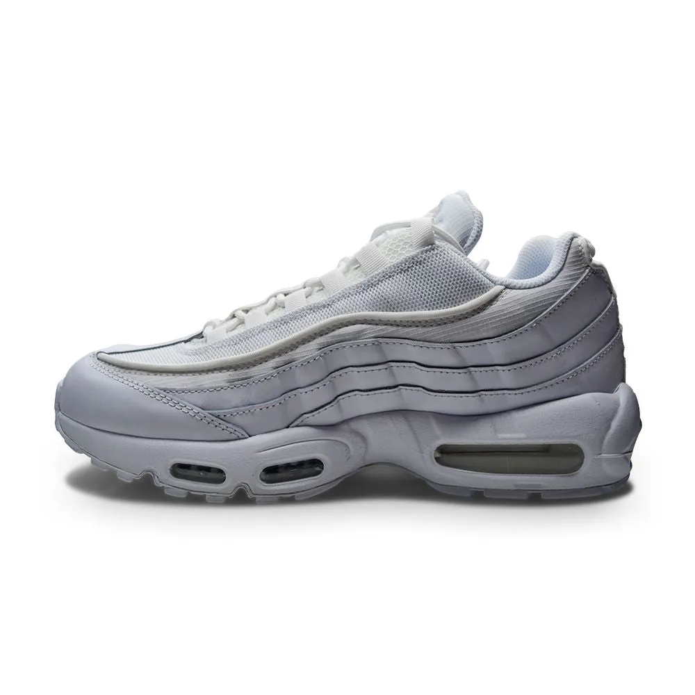 Mens Nike Air Max 95 Essential - CT1268 100 - White White Grey Fog