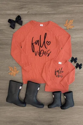 Mom & Me - "Fall Vibes" Rust Top