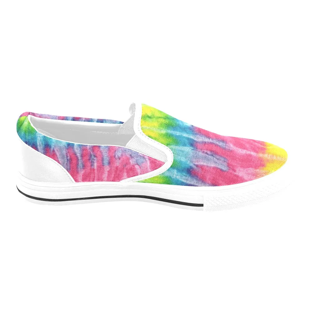 Multi Tie-dye Slip-on Canvas Women's Shoes