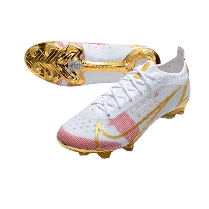 Nike Mercurial Vapor 14 Elite FG White Red Gold - Goatkits Boots