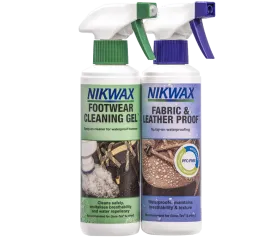 Nikwax Twin Fabric & Leather and Footwear Cleaning Gel 300ml