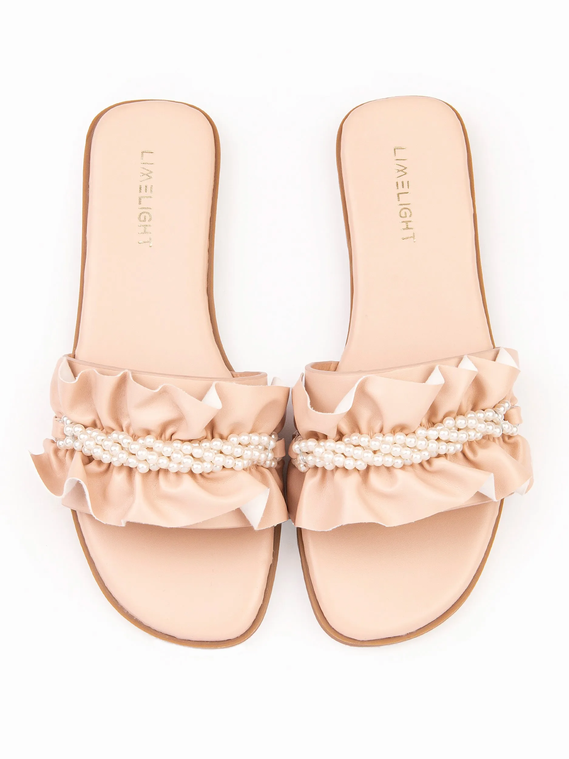 Pearl Embellished Flats