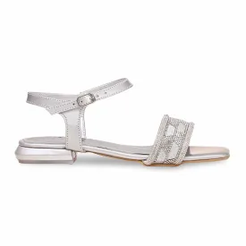 Silver Fancy Sandal FN5971