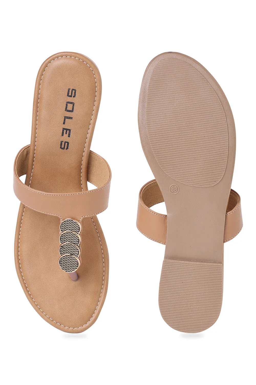 SOLES Toe Hold Slip-On Flats