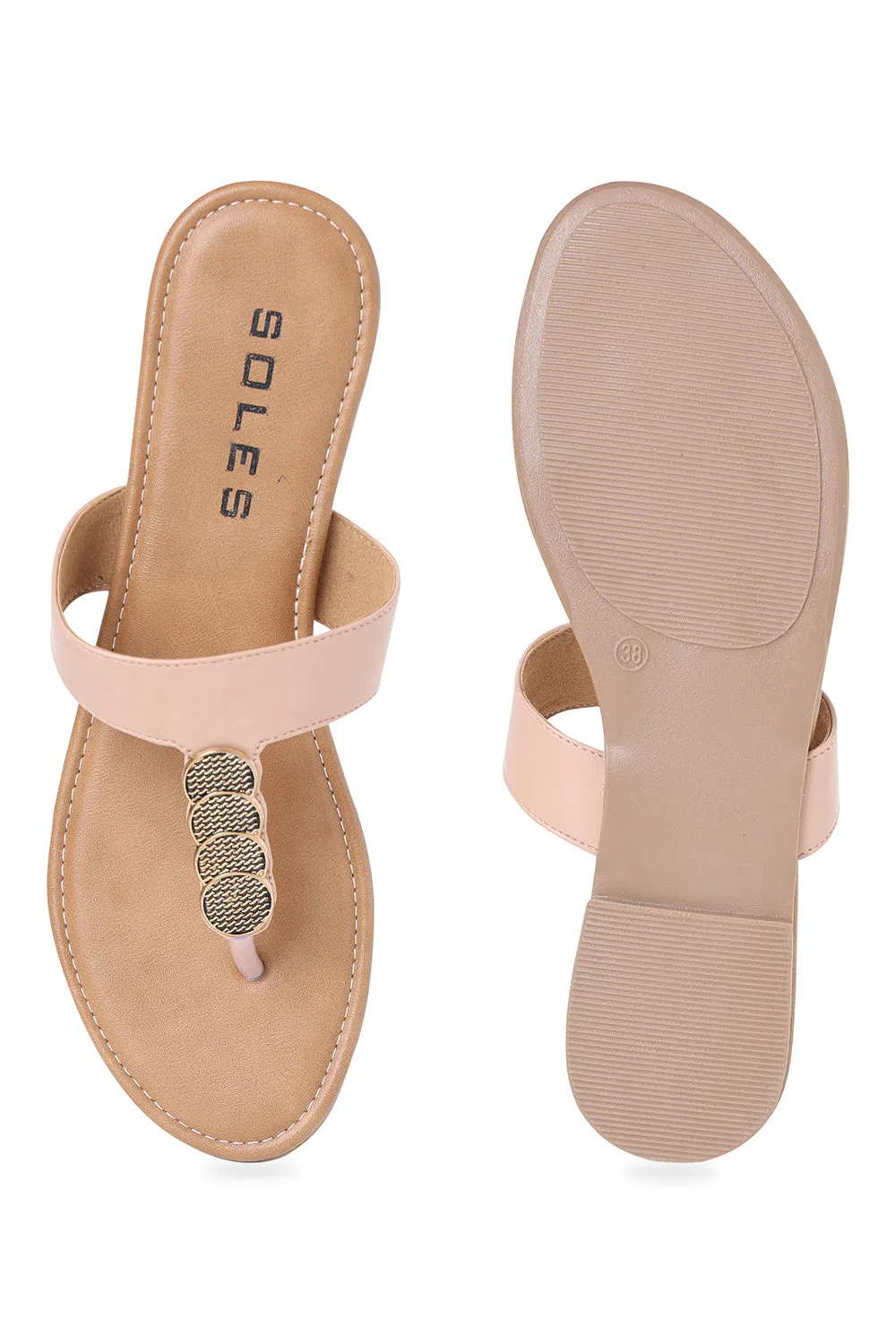 SOLES Toe Hold Slip-On Flats