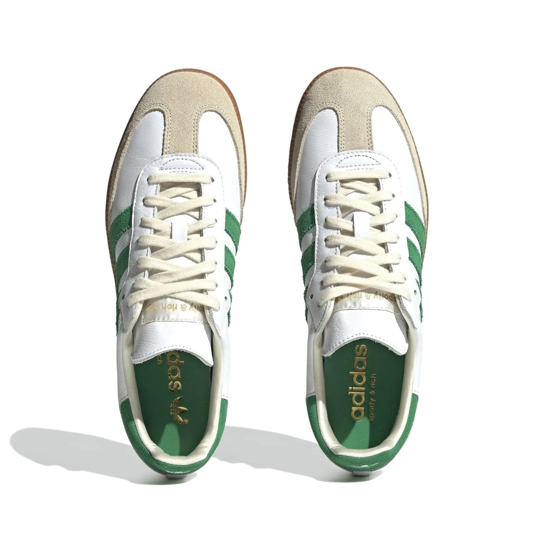 Sporty & Rich x adidas Samba OG 'White Green'