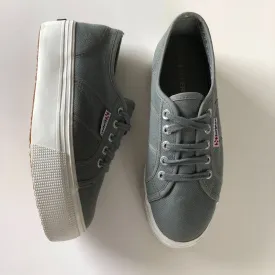 Superga Acot Linea Platform Sneaker in Grey Sage