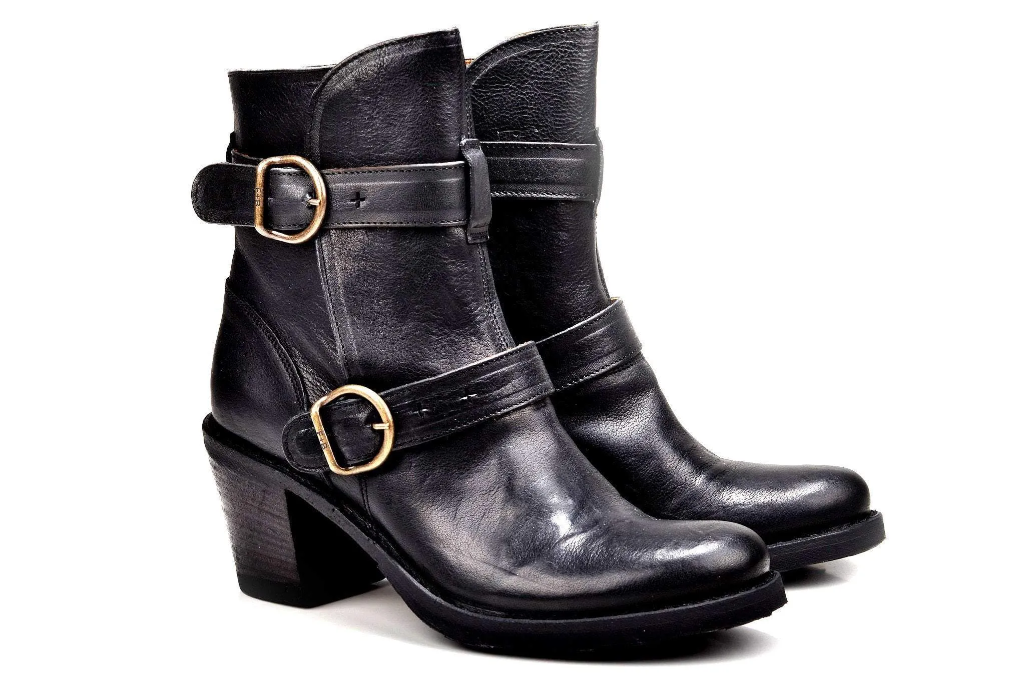 Tall Leather Booties 2 Colors