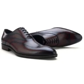 Trend4us Men's Genuine Leather Oxford Dress Shoes