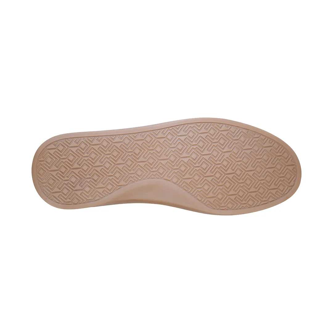 Tumi Tan Perforated Leather Flats